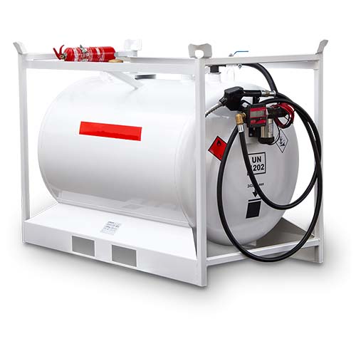 Citerne cylindrique ADR essence renforcée 460 L nue