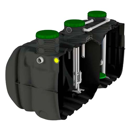 Station épuration monobloc 8000 L PEHD