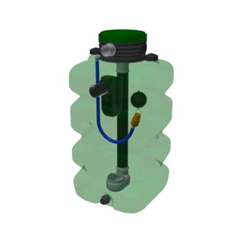 Filtration eau pluie 1050 L PEHD Filtration incluse