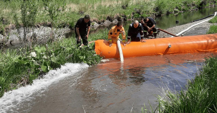 Barrière anti inondation gonflable longueur 15m - Diamètre 45cm