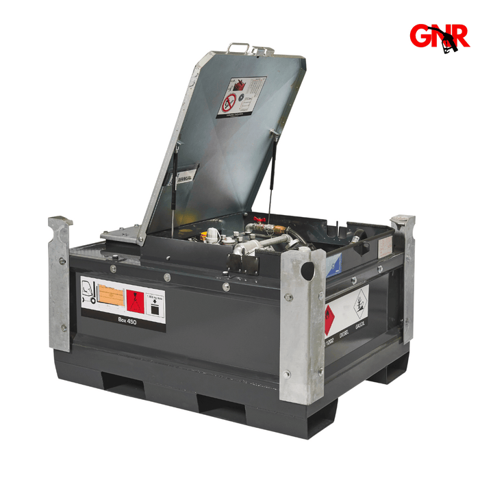 Cuve acier chantier 450 GNR L galvanisée GRV Gasoil ADR